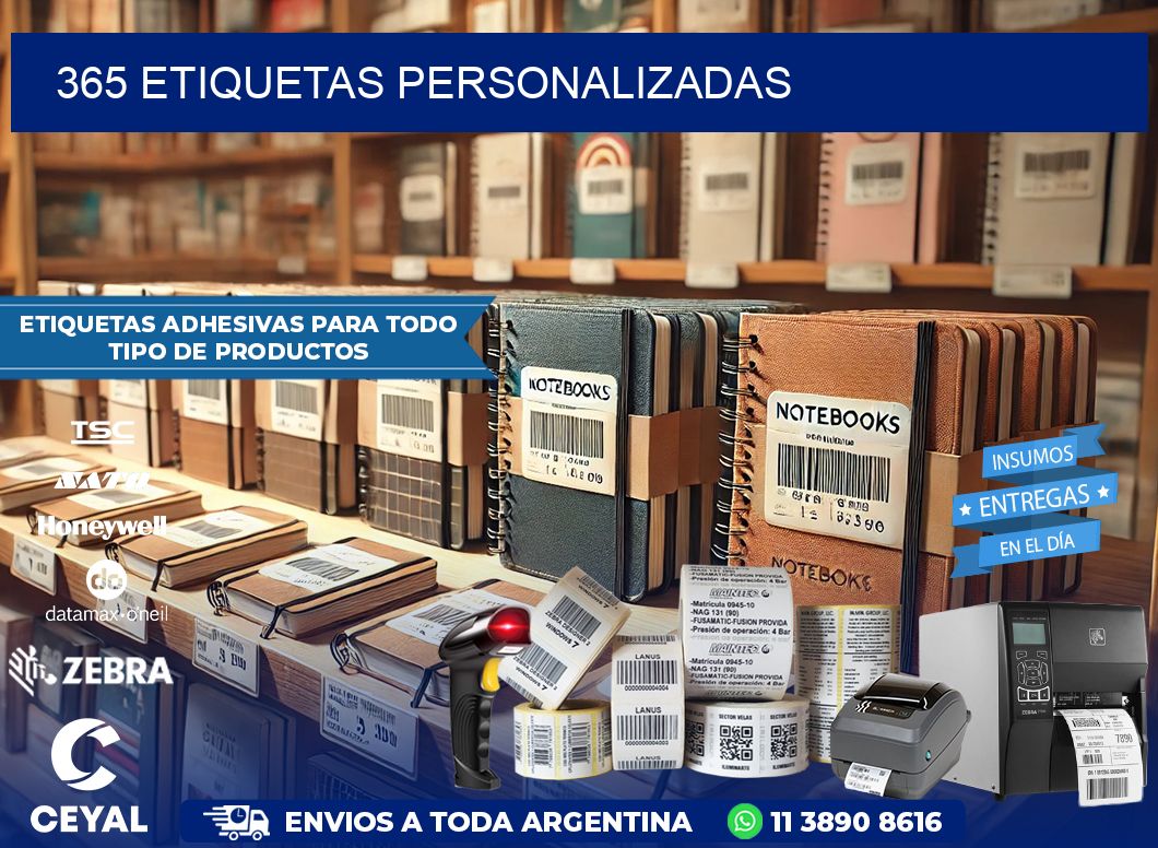 365 Etiquetas personalizadas
