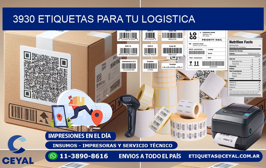 3930 etiquetas para tu logistica