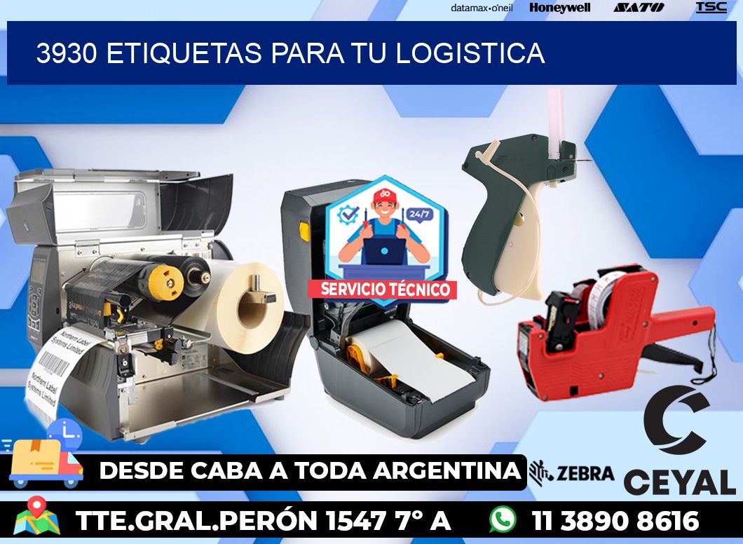3930 etiquetas para tu logistica