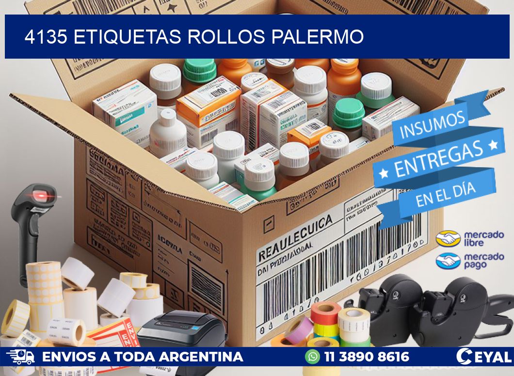 4135 etiquetas rollos PALERMO