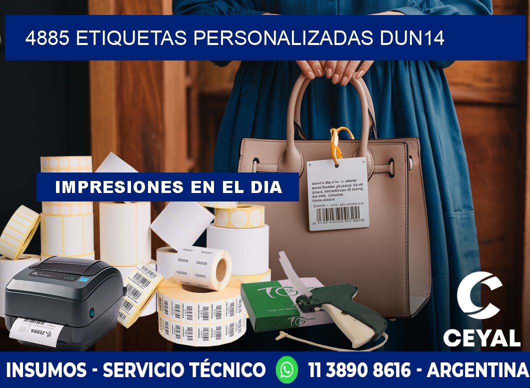 4885 Etiquetas personalizadas dun14