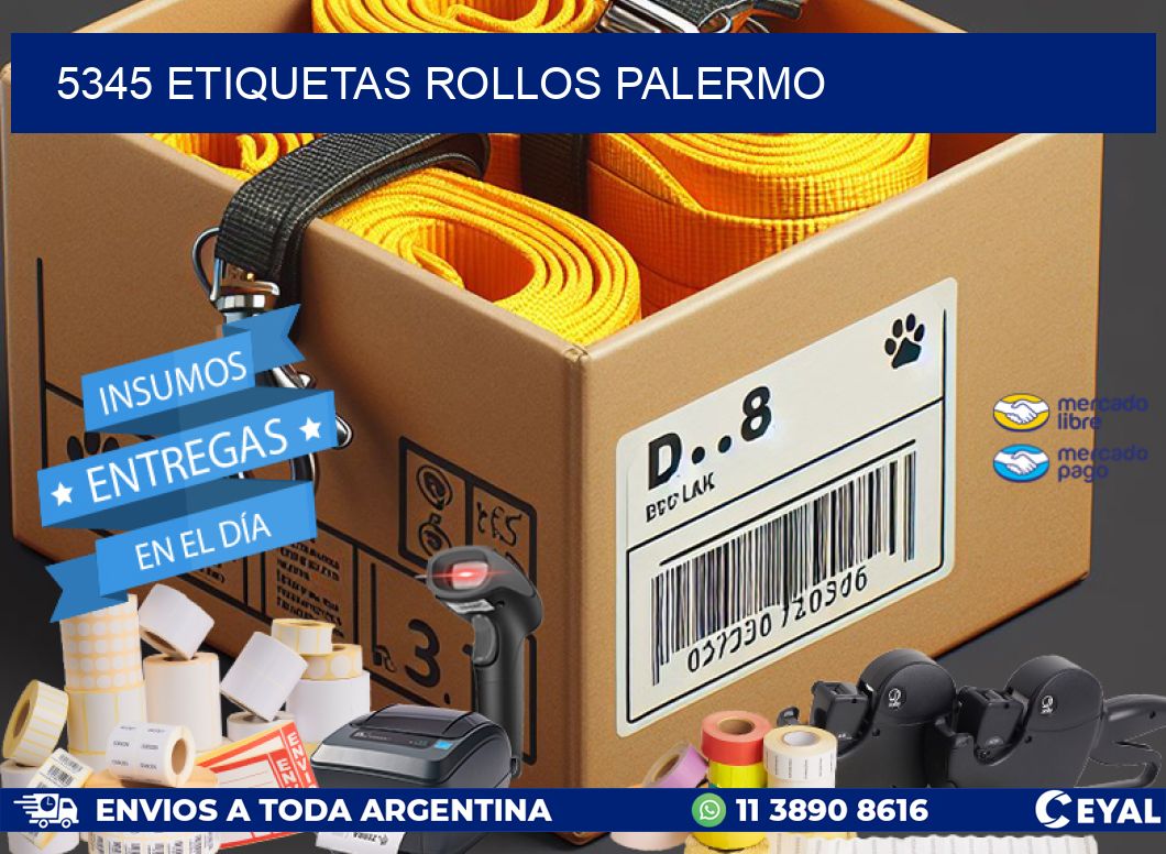 5345 etiquetas rollos PALERMO