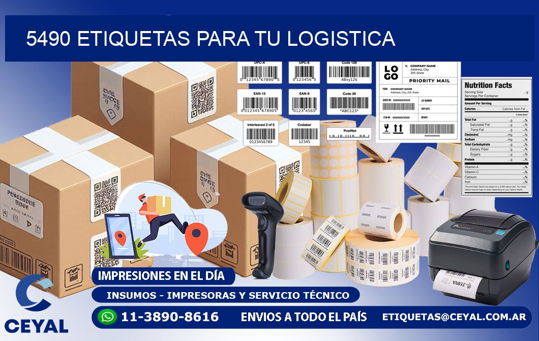 5490 etiquetas para tu logistica