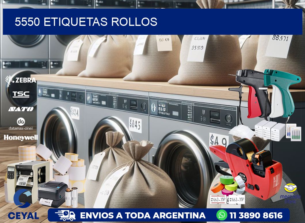 5550 etiquetas rollos
