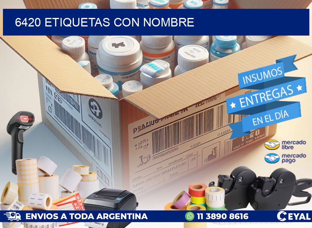 6420 etiquetas con nombre