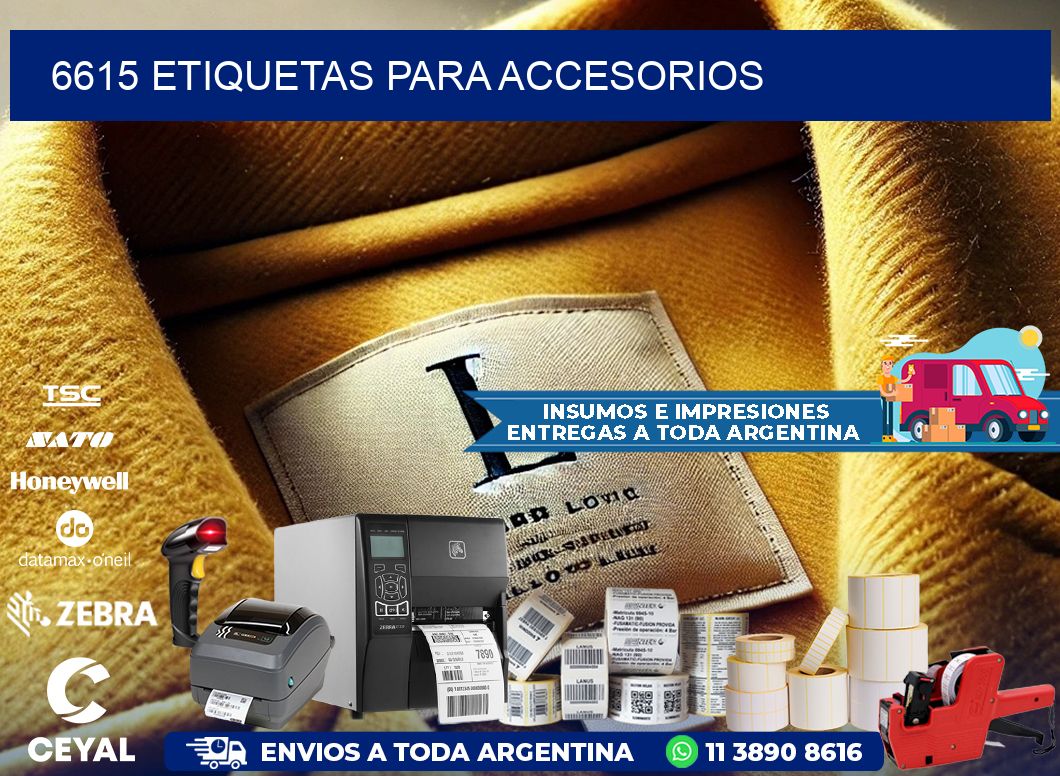 6615 Etiquetas para accesorios
