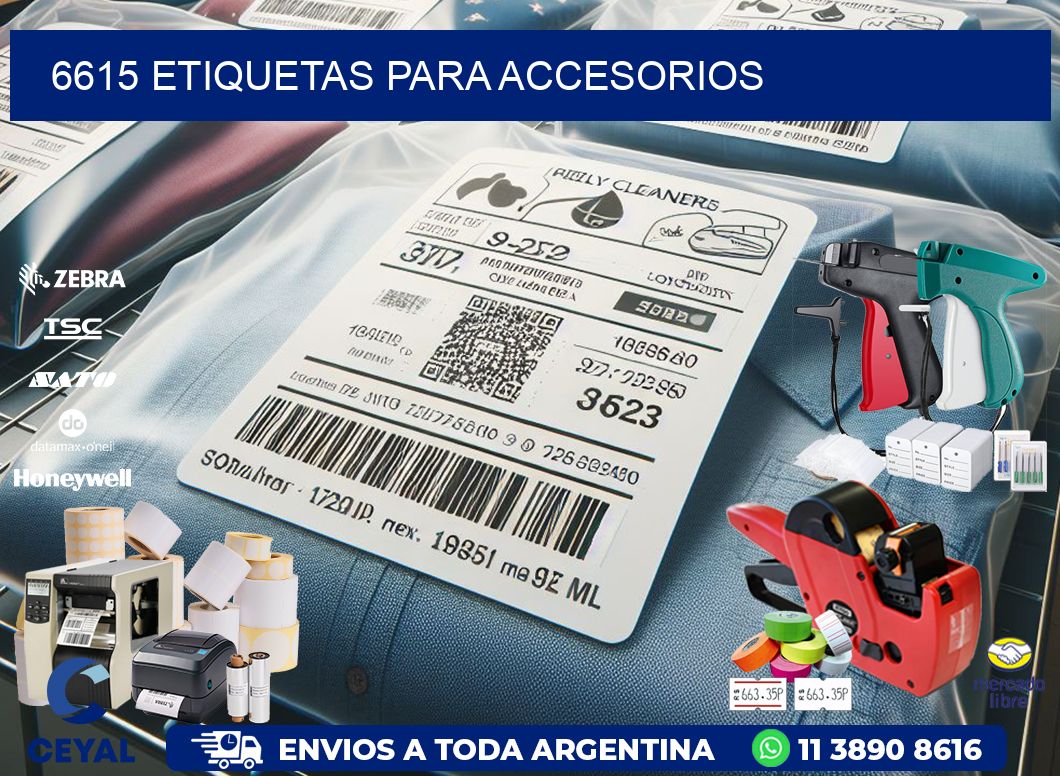 6615 Etiquetas para accesorios