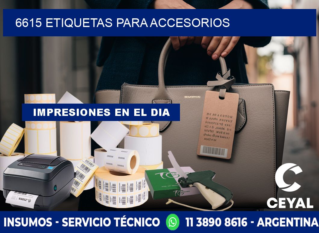 6615 Etiquetas para accesorios