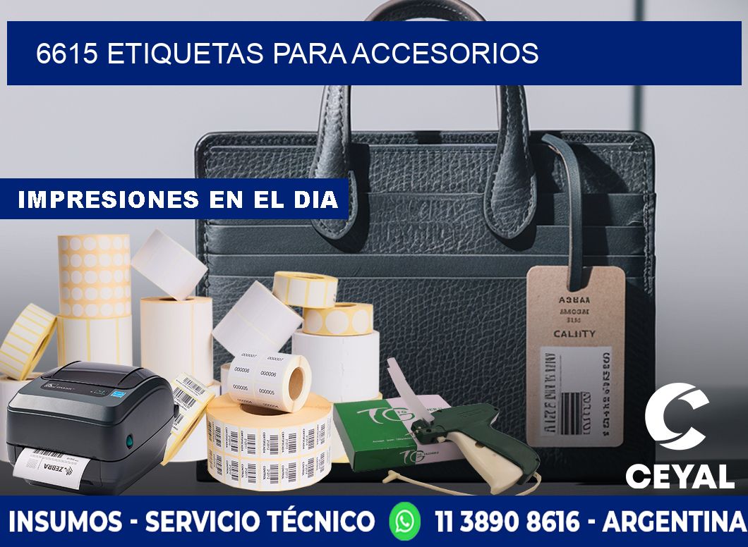6615 Etiquetas para accesorios