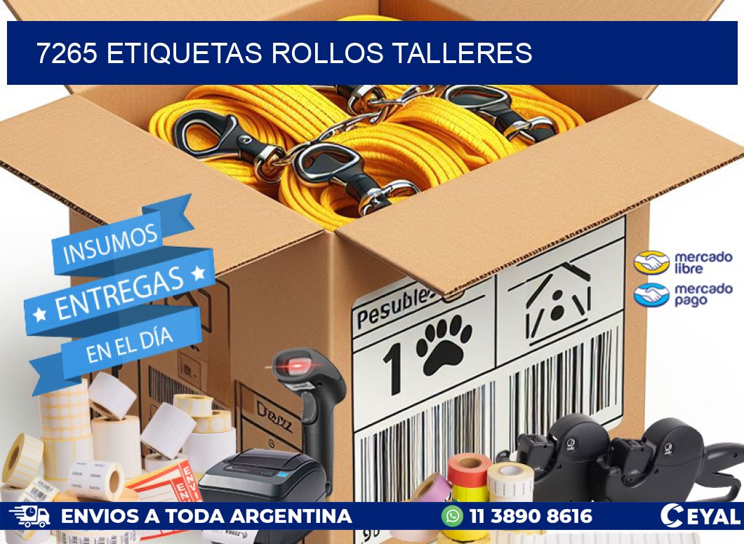 7265 etiquetas rollos TALLERES