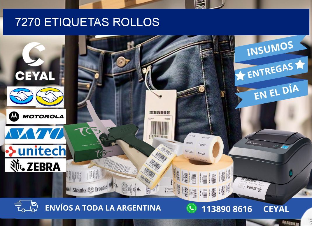 7270 etiquetas rollos