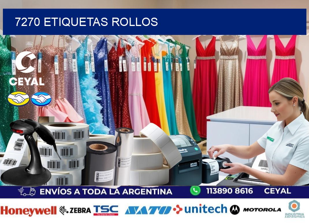 7270 etiquetas rollos