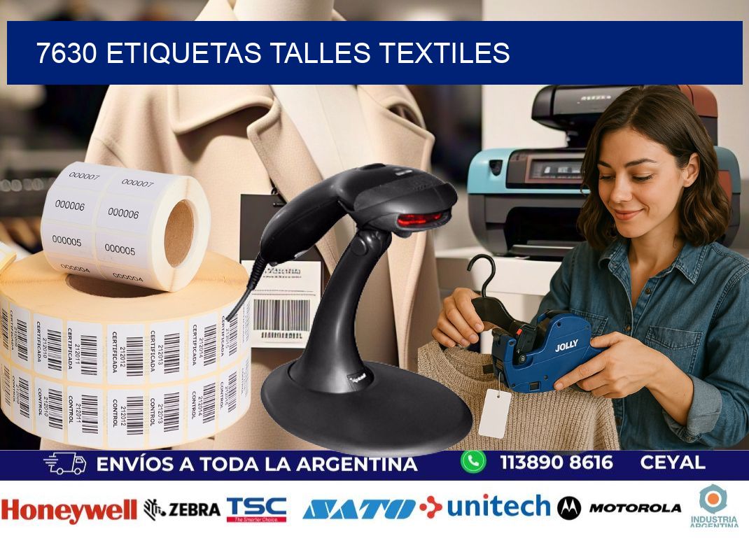 7630 ETIQUETAS TALLES TEXTILES