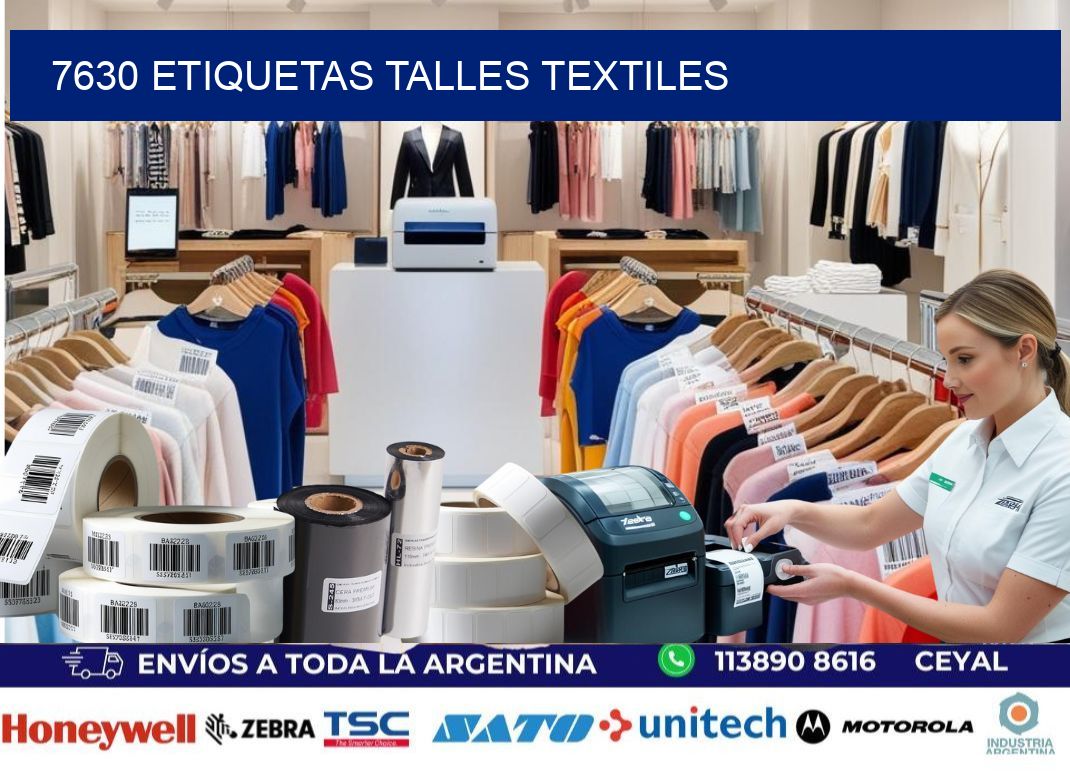 7630 ETIQUETAS TALLES TEXTILES