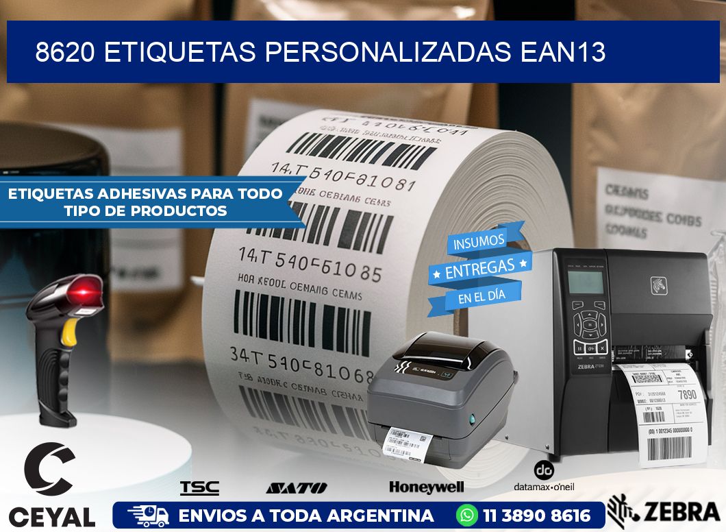 8620 Etiquetas personalizadas ean13
