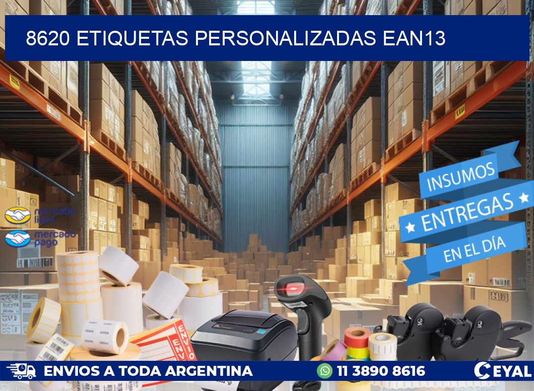 8620 Etiquetas personalizadas ean13