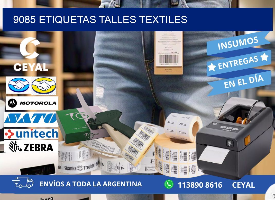 9085 ETIQUETAS TALLES TEXTILES