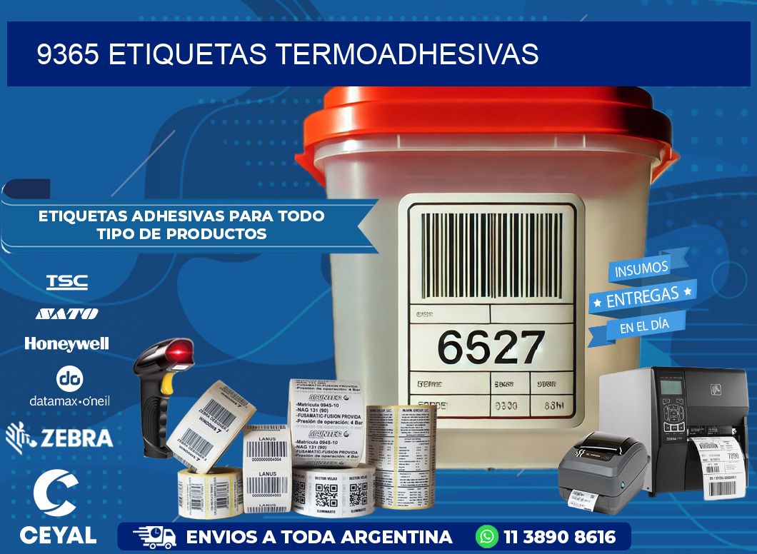 9365 etiquetas termoadhesivas
