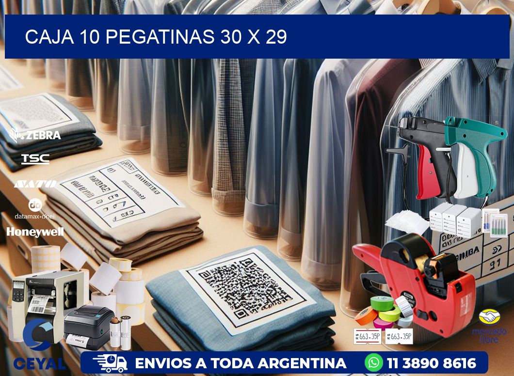 CAJA 10 PEGATINAS 30 x 29