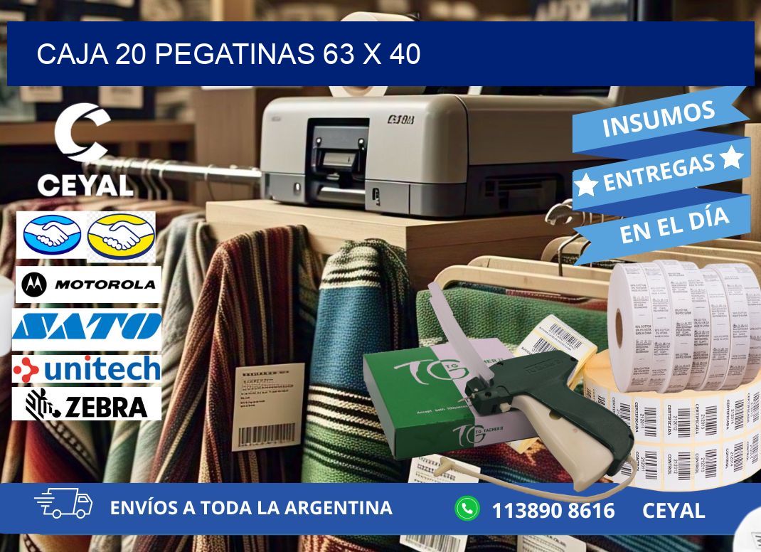 CAJA 20 PEGATINAS 63 x 40