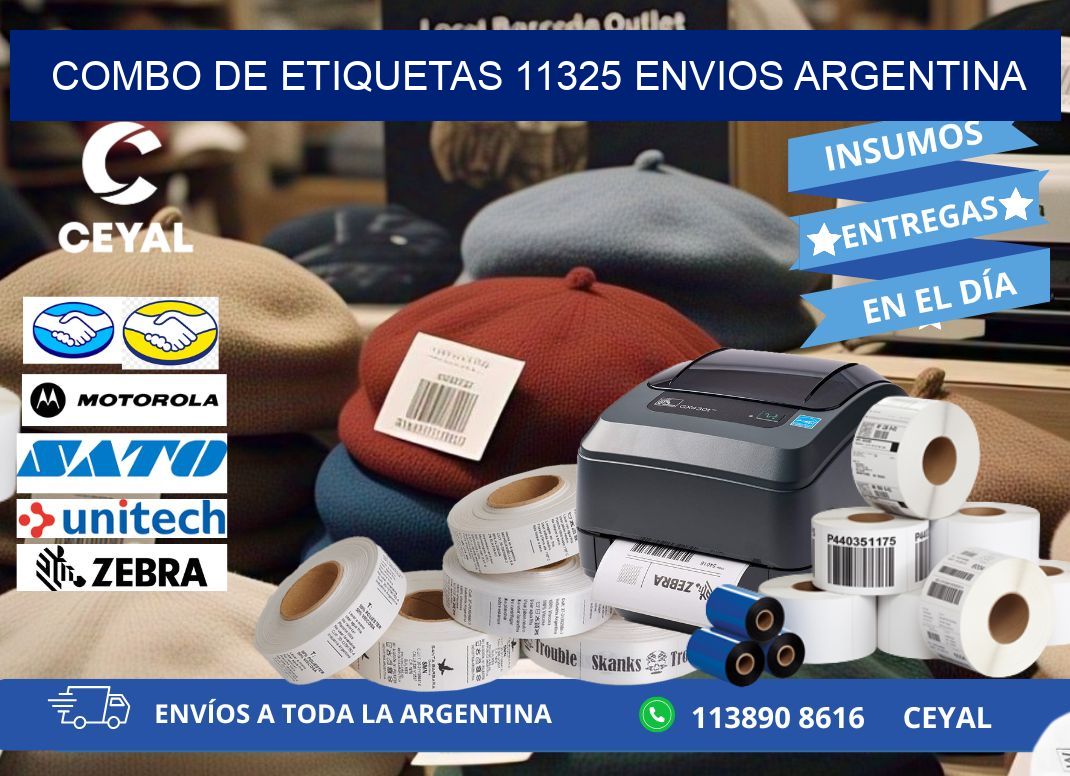 Combo de etiquetas 11325 ENVIOS ARGENTINA