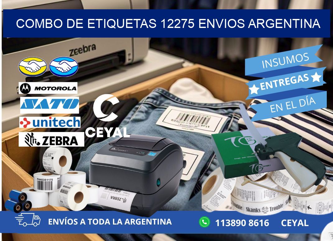 Combo de etiquetas 12275 ENVIOS ARGENTINA