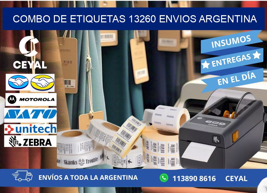 Combo de etiquetas 13260 ENVIOS ARGENTINA