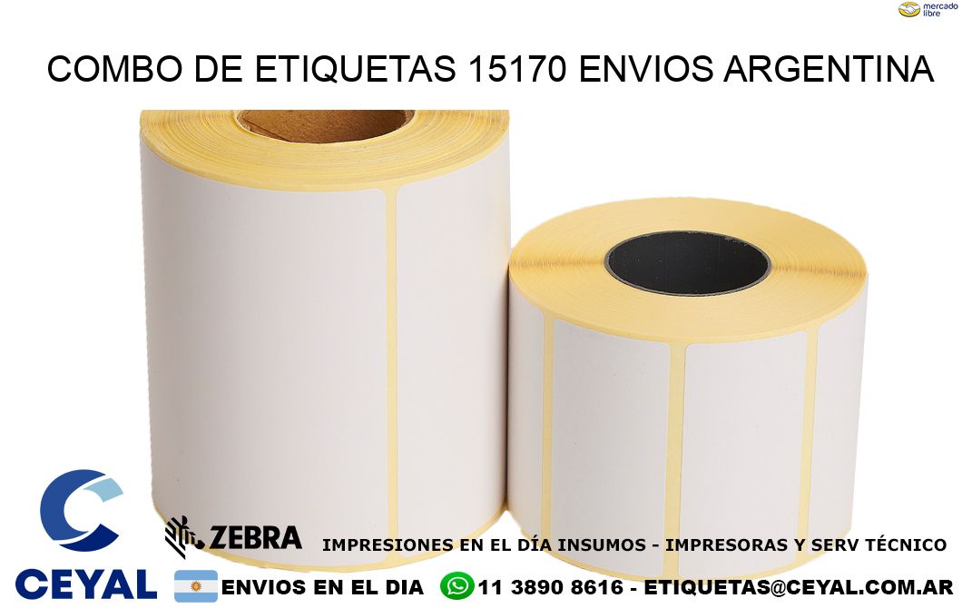 Combo de etiquetas 15170 ENVIOS ARGENTINA