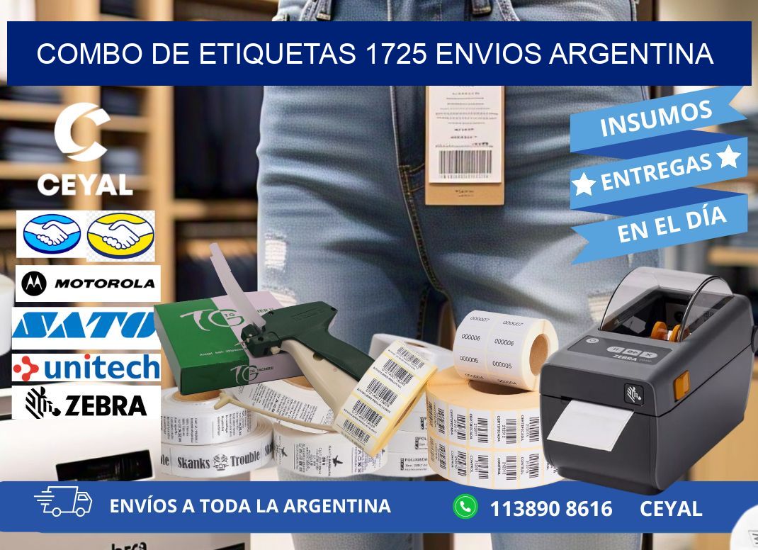Combo de etiquetas 1725 ENVIOS ARGENTINA