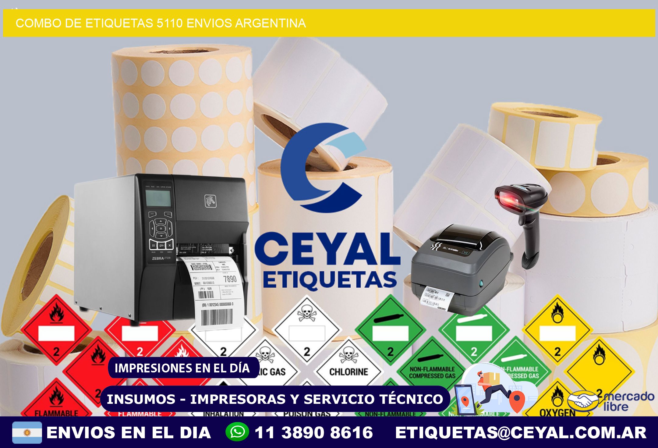 Combo de etiquetas 5110 ENVIOS ARGENTINA