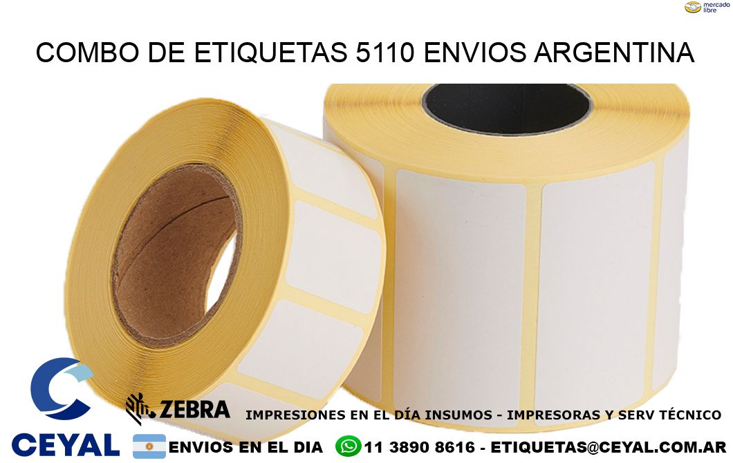 Combo de etiquetas 5110 ENVIOS ARGENTINA