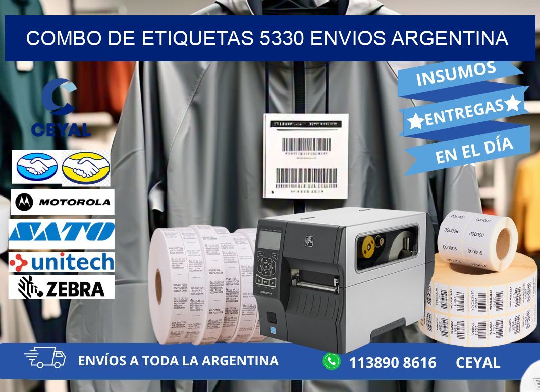 Combo de etiquetas 5330 ENVIOS ARGENTINA