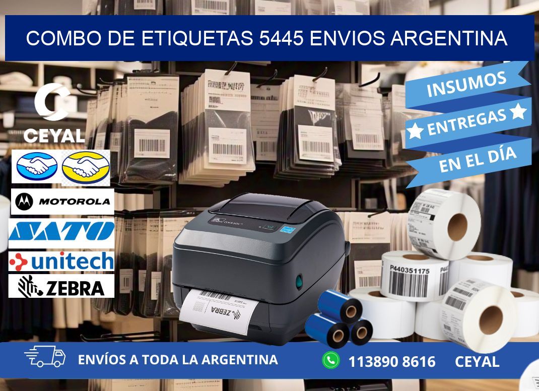Combo de etiquetas 5445 ENVIOS ARGENTINA