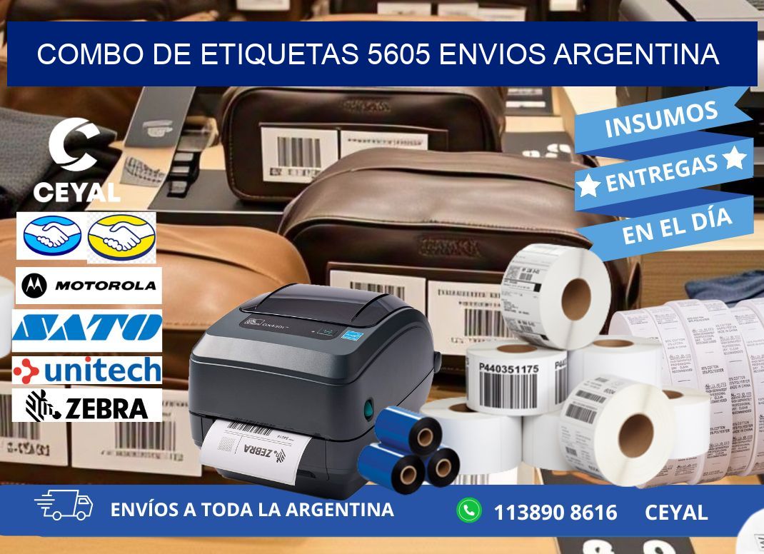 Combo de etiquetas 5605 ENVIOS ARGENTINA