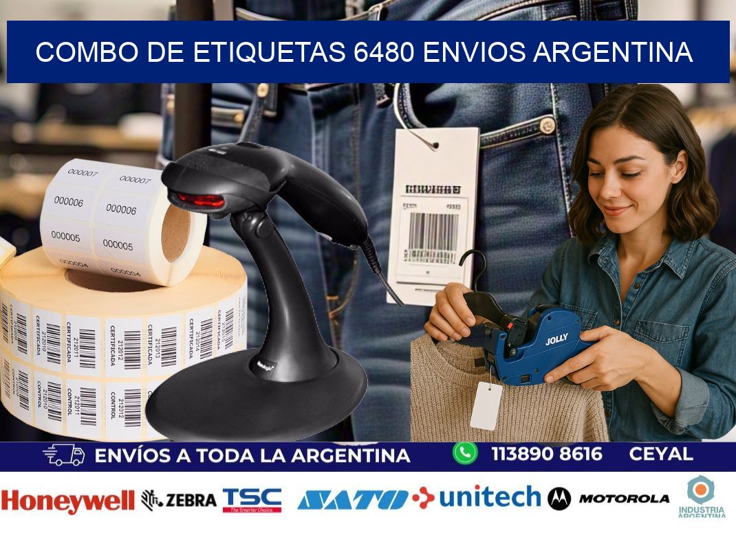 Combo de etiquetas 6480 ENVIOS ARGENTINA