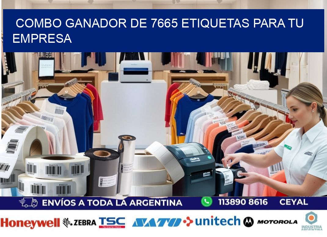 Combo ganador de 7665 etiquetas para tu empresa