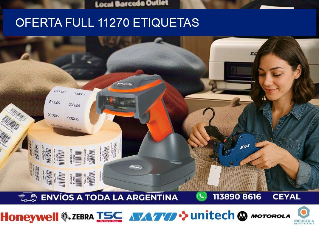 Oferta full 11270 etiquetas