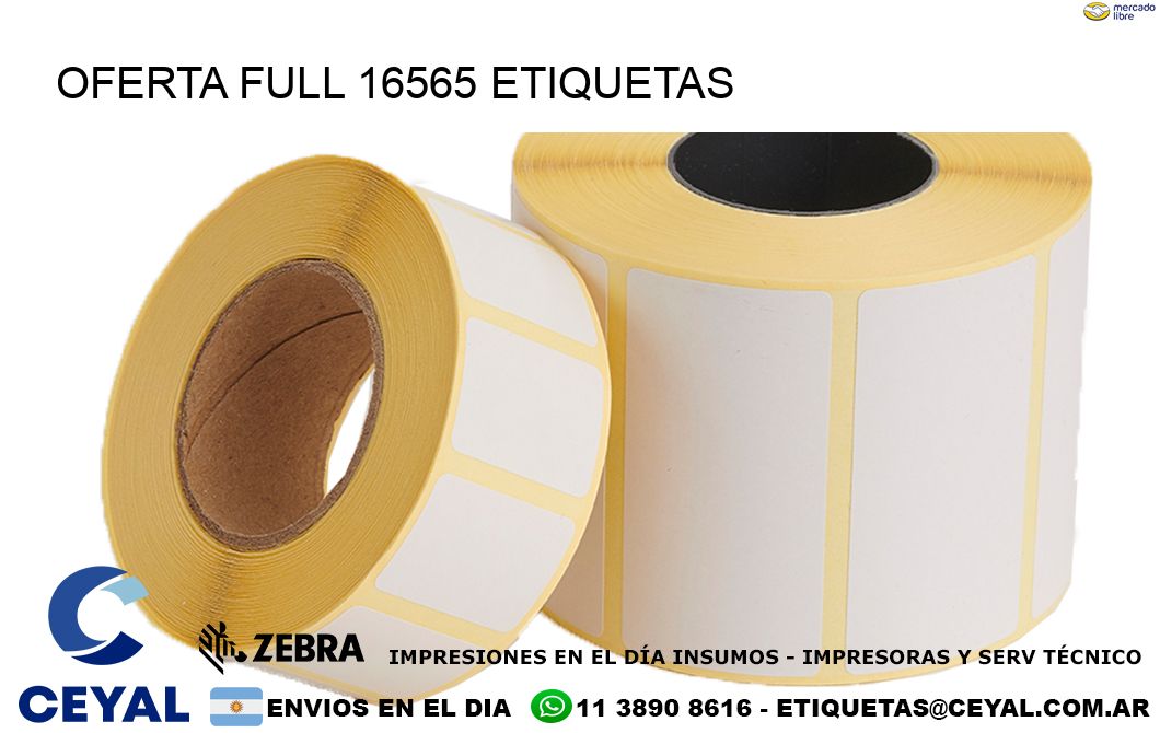 Oferta full 16565 etiquetas