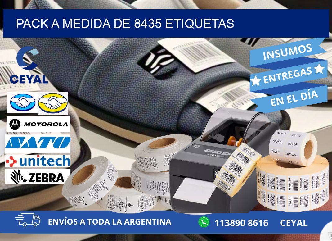 Pack a medida de 8435 etiquetas