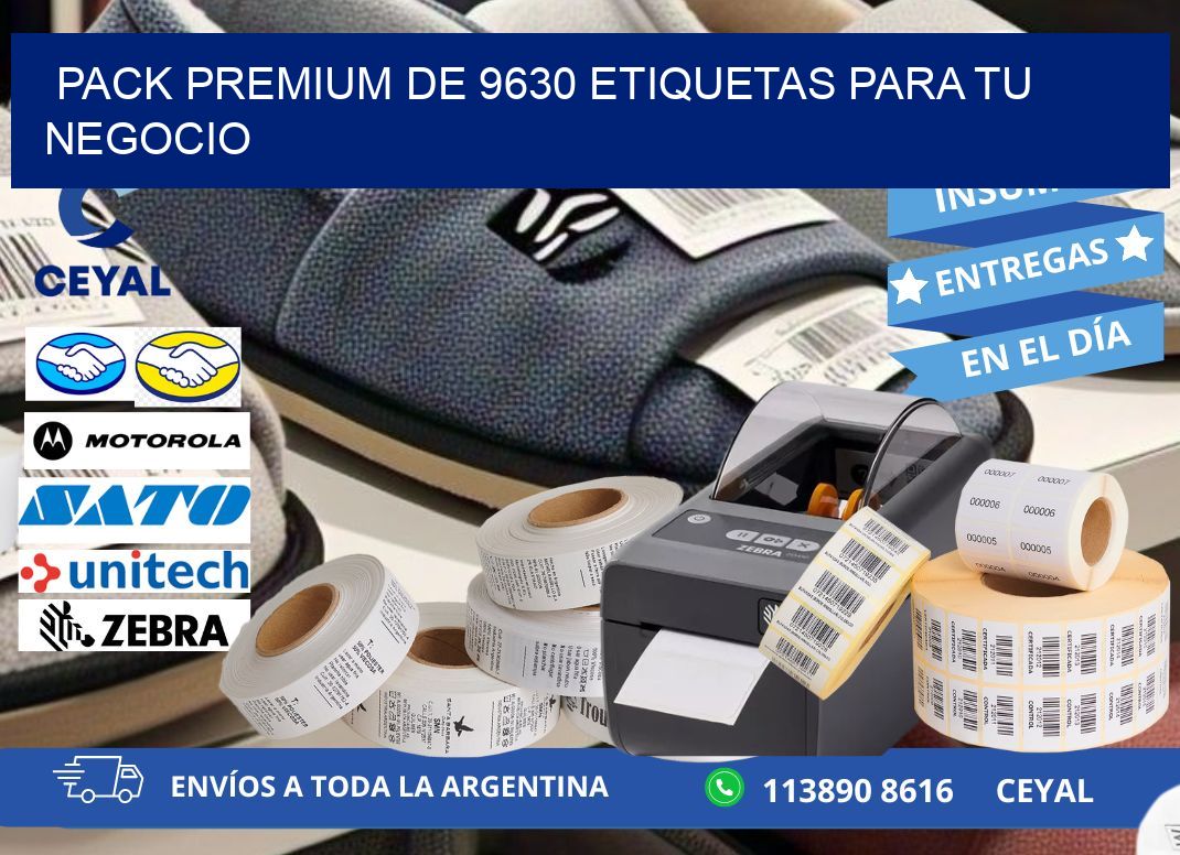 Pack premium de 9630 etiquetas para tu negocio