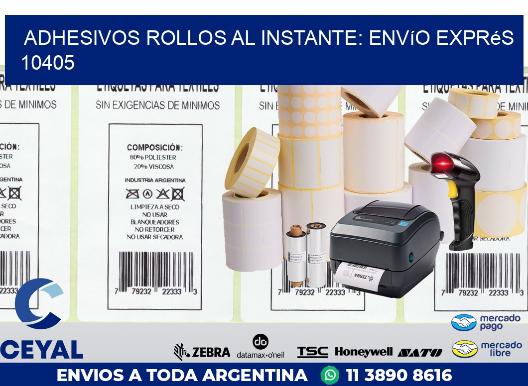 Adhesivos rollos al Instante: Envío Exprés 10405