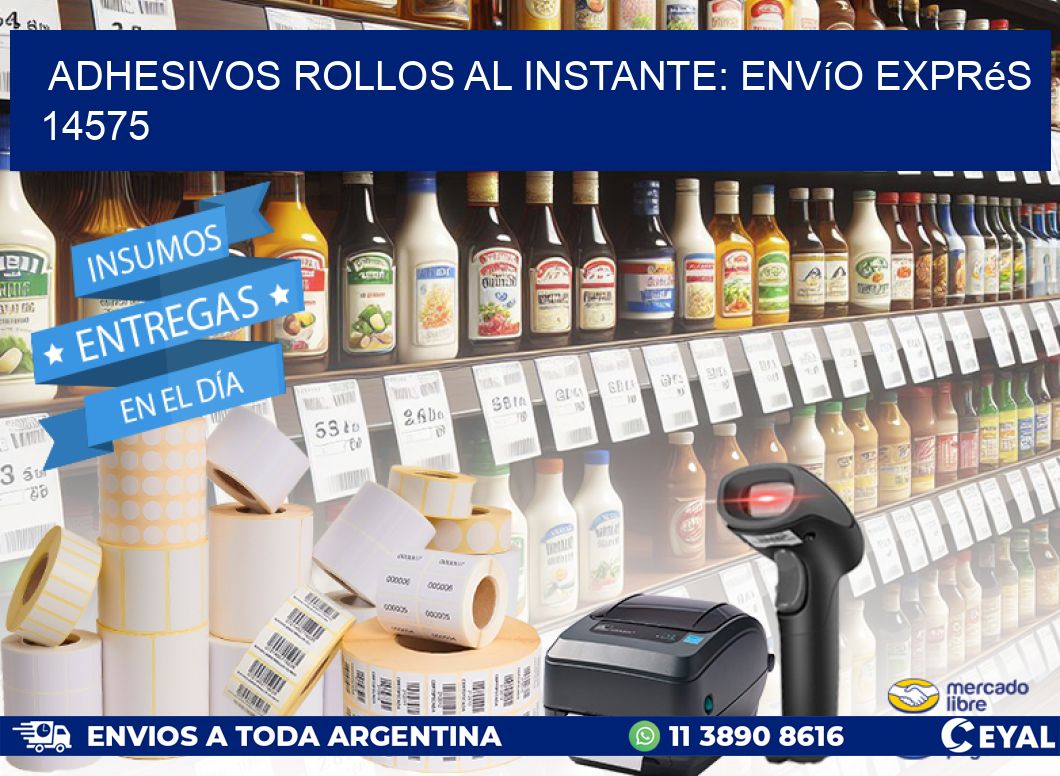 Adhesivos rollos al Instante: Envío Exprés 14575