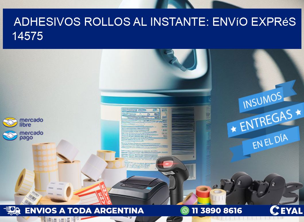 Adhesivos rollos al Instante: Envío Exprés 14575