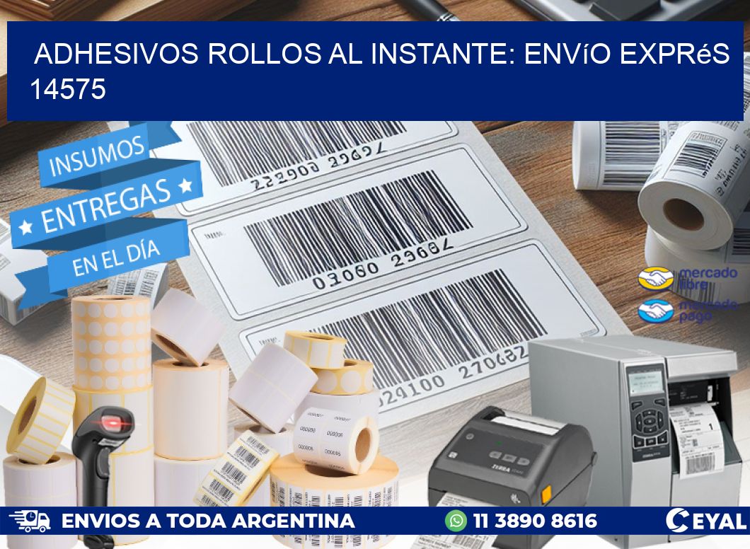 Adhesivos rollos al Instante: Envío Exprés 14575
