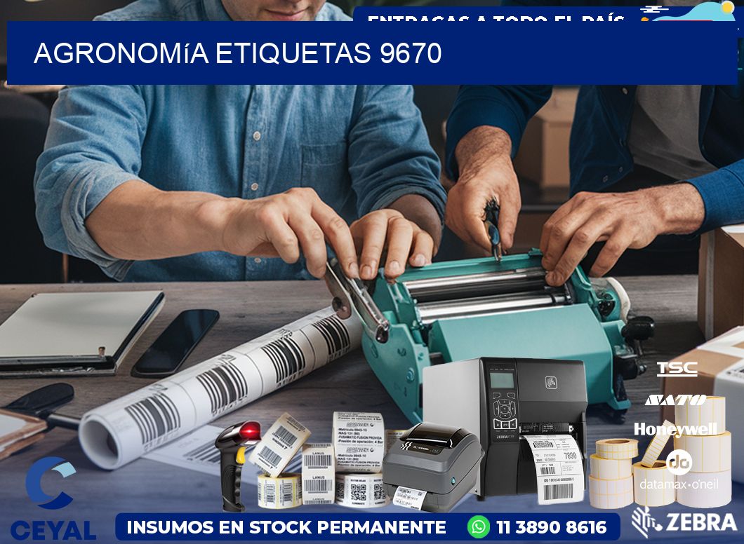 Agronomía etiquetas 9670