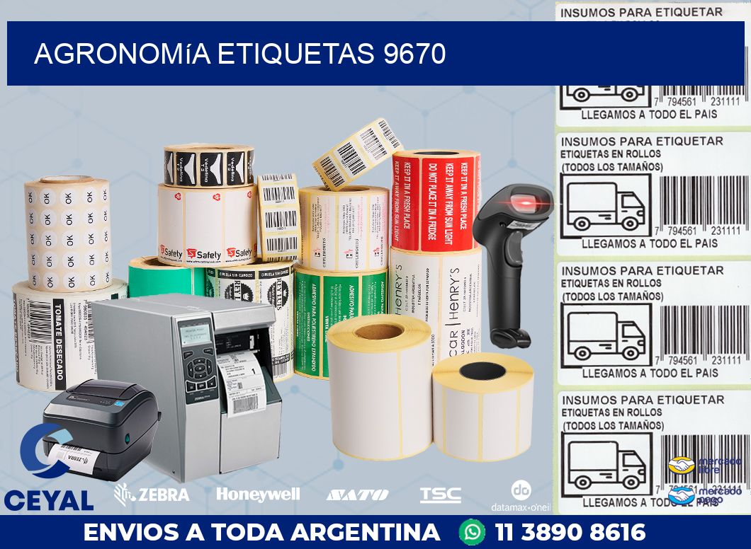 Agronomía etiquetas 9670