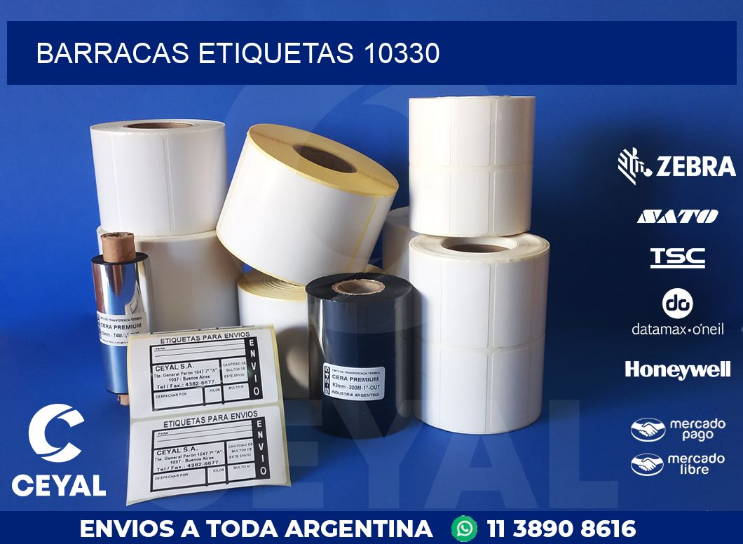 Barracas etiquetas 10330