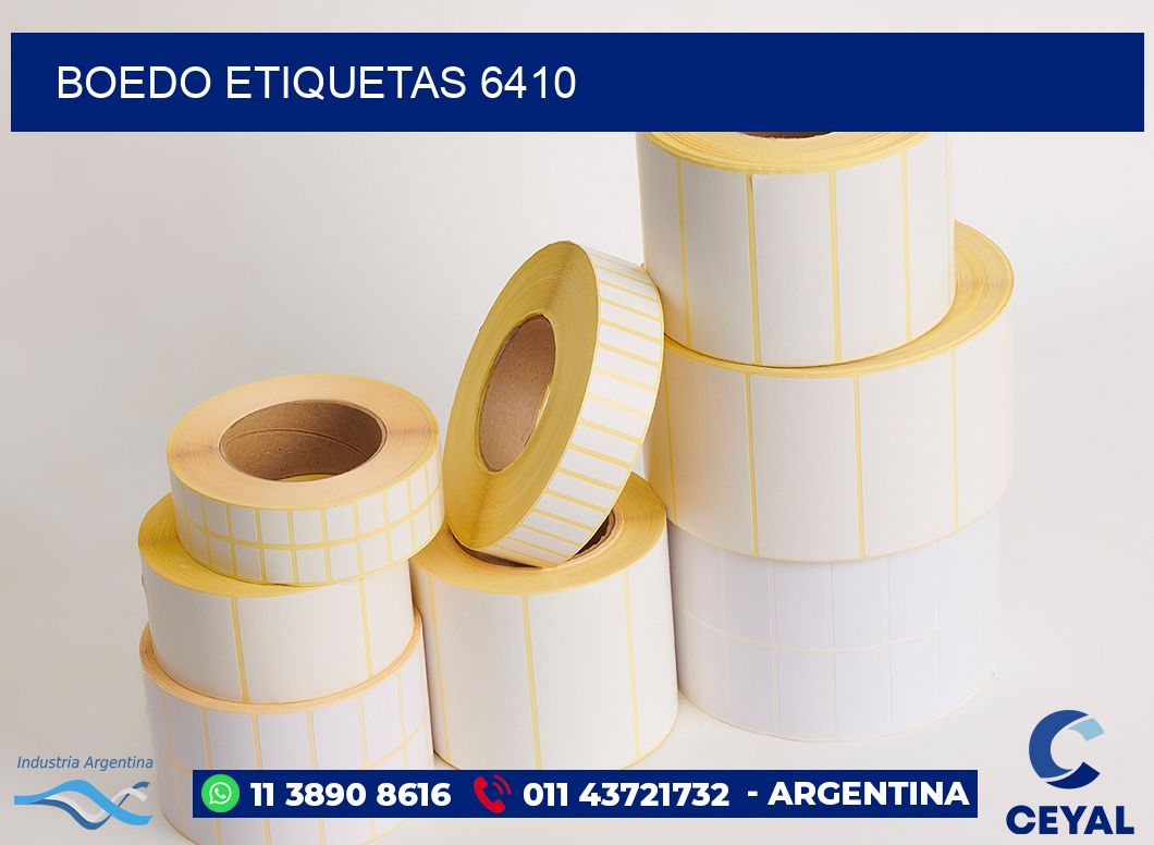 Boedo etiquetas 6410