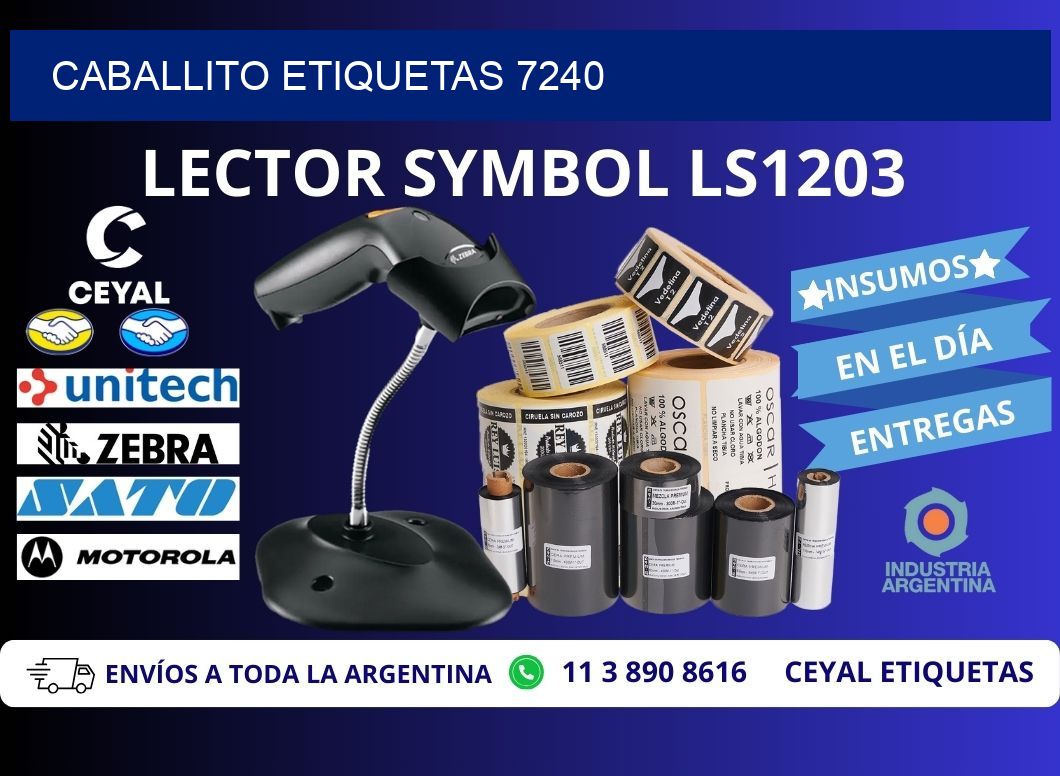 Caballito etiquetas 7240