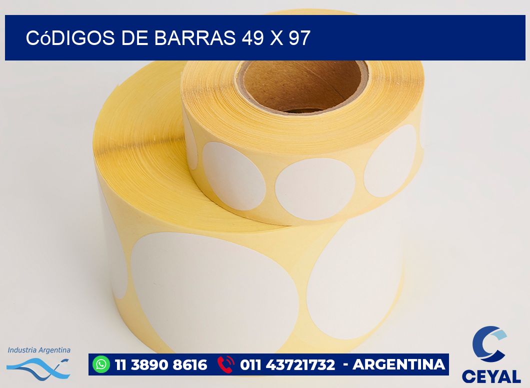Códigos de Barras 49 x 97